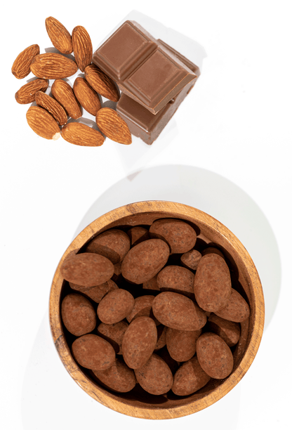 Amandes au Chocolat au Lait et poudre de Cacao 200g