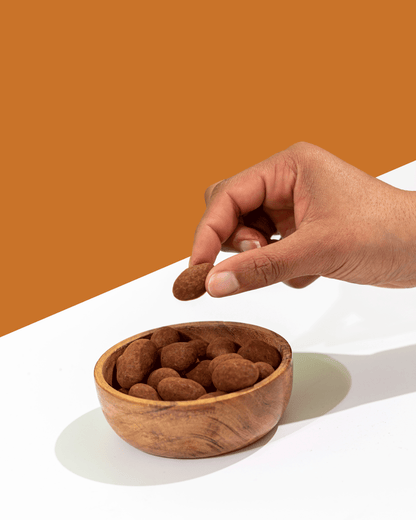 Amandes au Chocolat au Lait et poudre de Cacao 200g