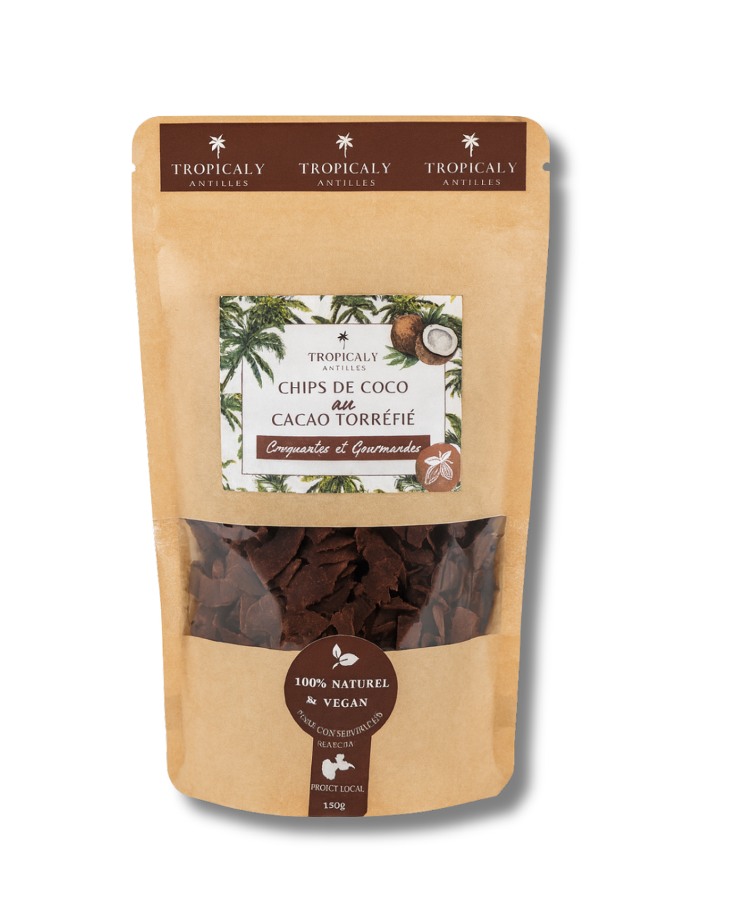 Chips de Coco au Cacao Torréfié 150g
