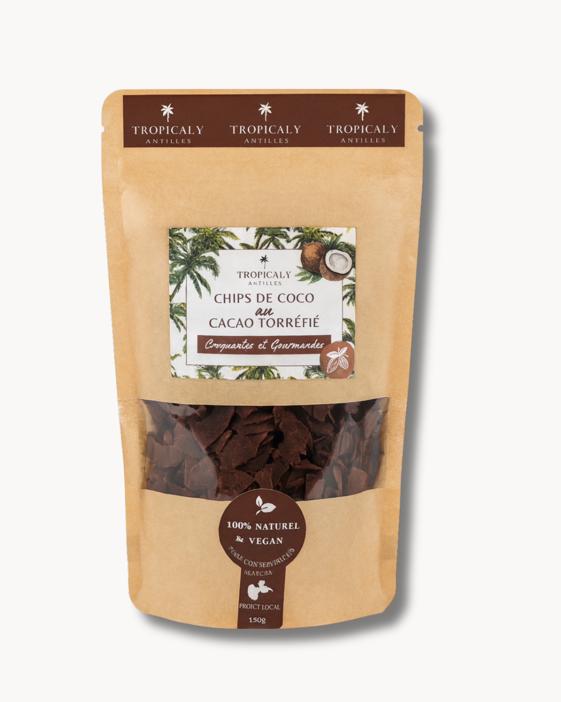 Chips de Coco au Cacao Torréfié 150g