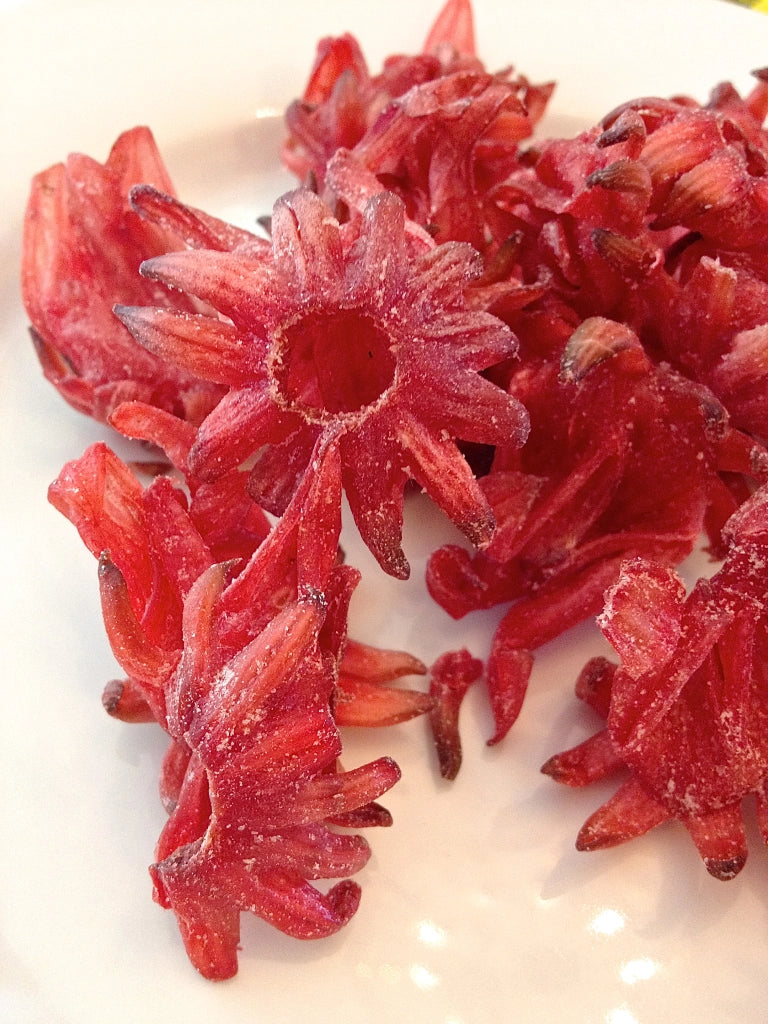 Groseilles-Pays Confites (fleurs d'hibiscus) 100g